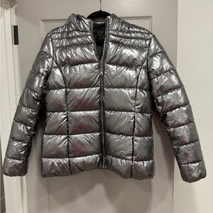 Silver Puffer Jacket